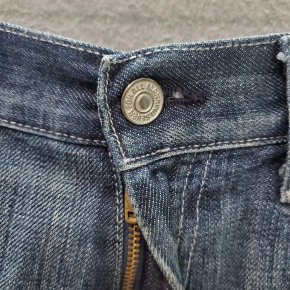 7 For All Mankind Women Jeans 30 Denim Bootcut‎ Pockets Mid Rise 28" Inseam READ - Picture 4 of 11